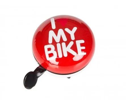 Динг-Донг Green Cycle GCB-1058S I love my bike диаметр 80мм красный