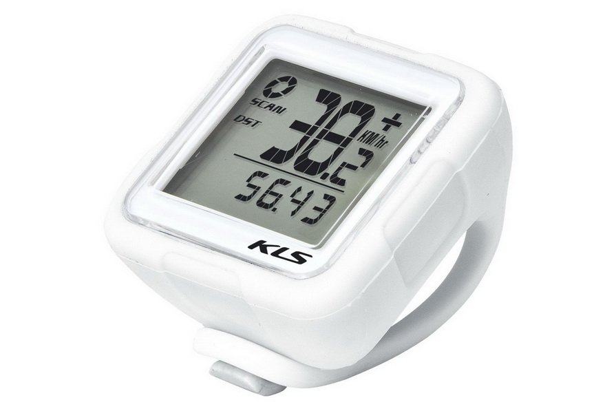 Велокомпьютер KLS REFLEX WL, белый, 14 функций Велокомпьютер KLS REFLEX WL, белый, 14 функций