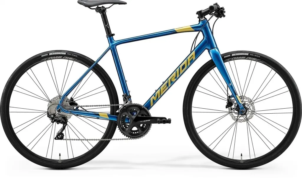 Велосипед 28" Merida Speeder 400 (2020) silk ocean blue (gold / black)
