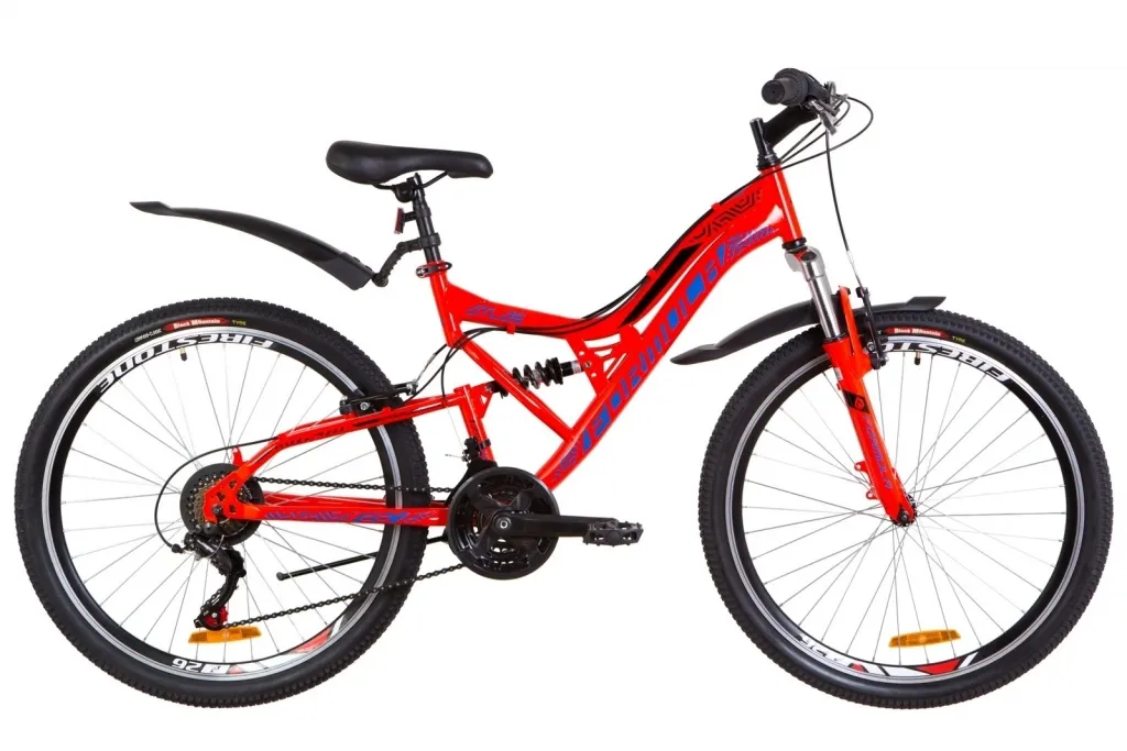 Велосипед 24" Formula ATLAS 2019 червоно-синій з крилами