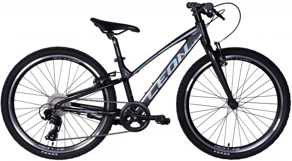 Велосипед 24" Leon Junior Vbr CS (2025) чорний Велосипед 24" Leon Junior Vbr CS (2025) чорний
