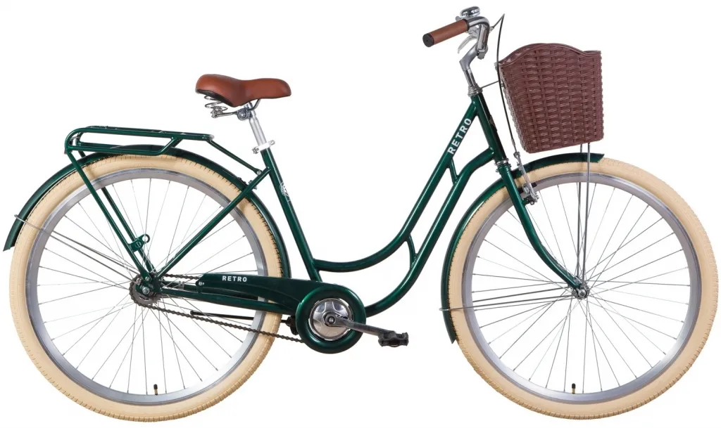 Велосипед 28" Dorozhnik RETRO (2021) зеленый