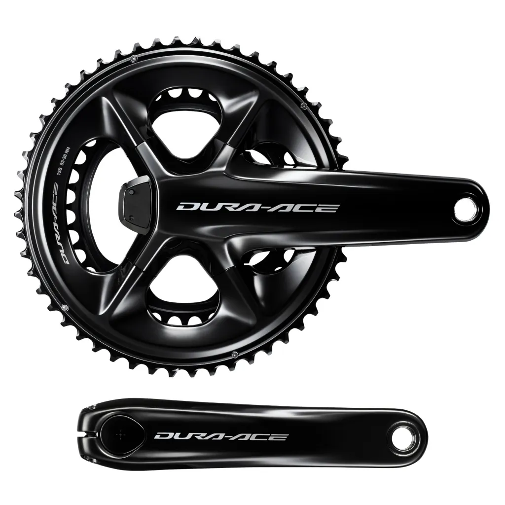 Шатуни Shimano FC-R9200-P Dura-Ace 12-speed 52/36T 175mm, з вимірювачем потужності, black