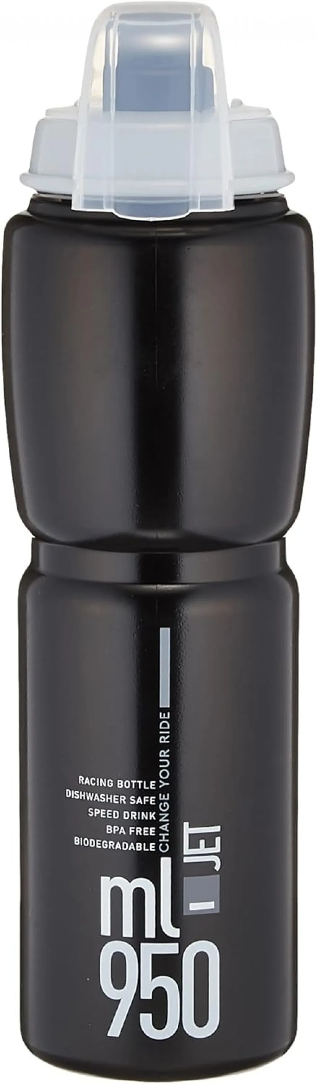 Фляга ELITE Jet Plus, 950ml, black/grey