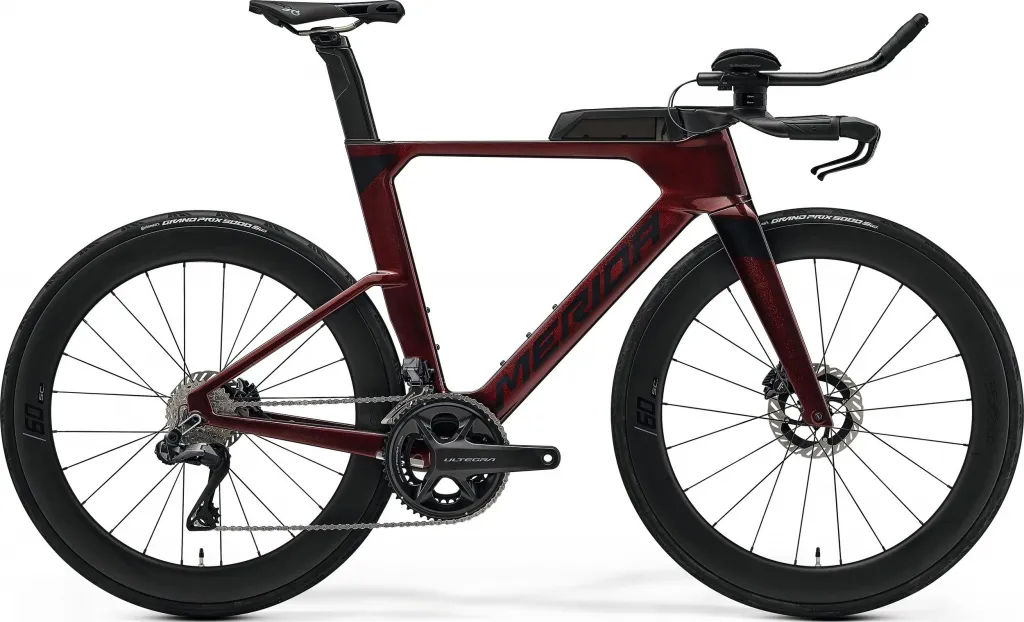 Велосипед 28" Merida TIME WARP TRI LIMITED (2026) burgundy red