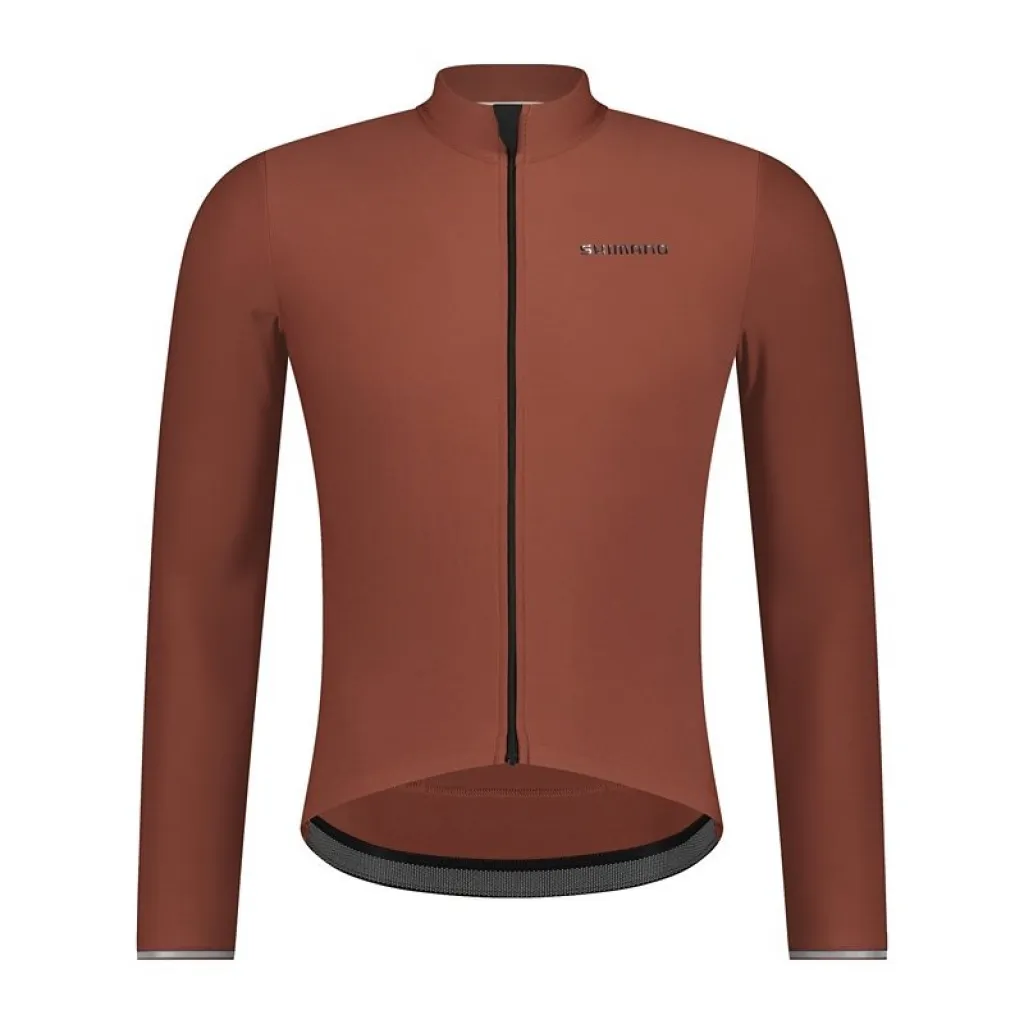 Велоджерси Shimano Stile long sleeves утепленное brown