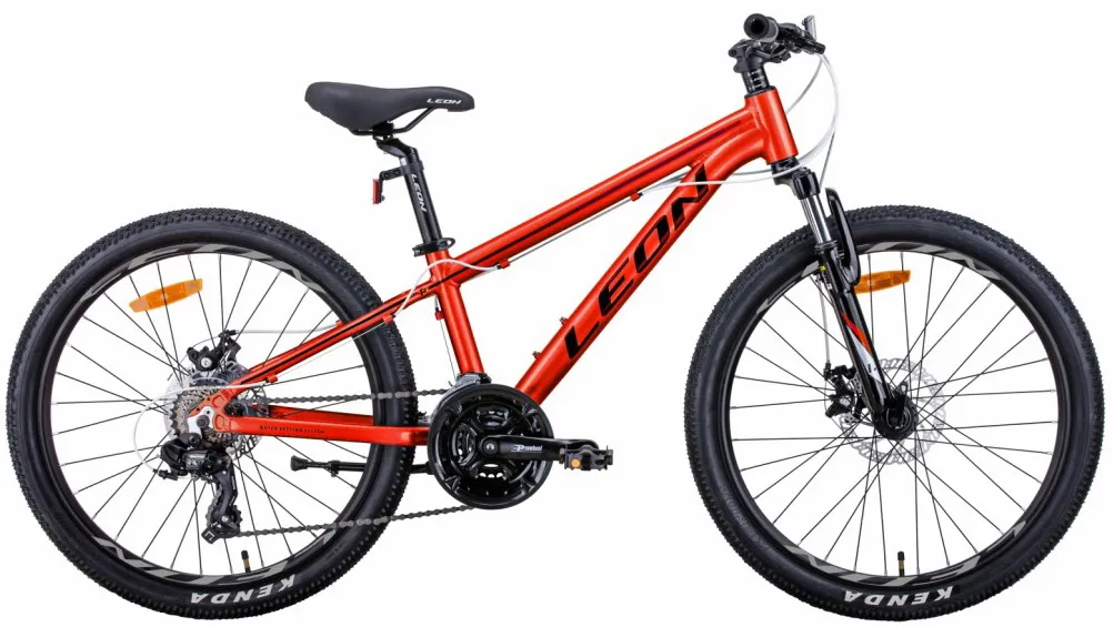 Велосипед 24" Leon Junior AM DD (2021) красный