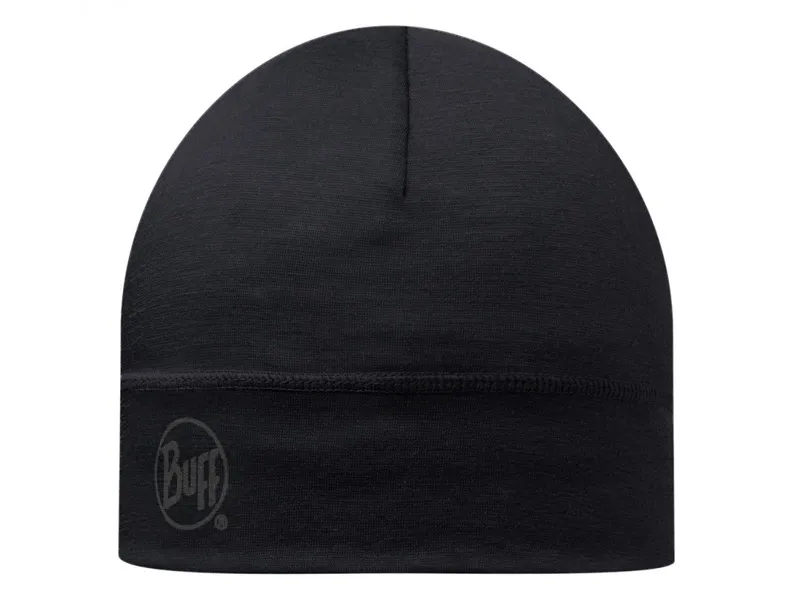 Шапка Buff® Merino Wool One layer Hat Solid Black
