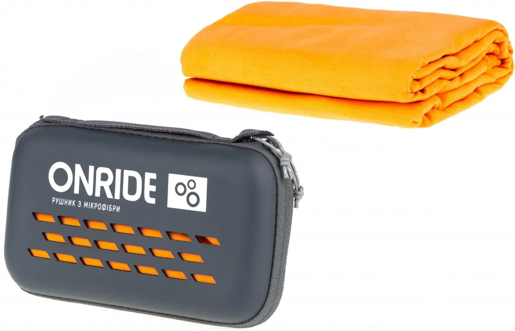 Полотенце из микрофибры ONRIDE Wipe 20 (120х60 см) оранжевое в кейсе