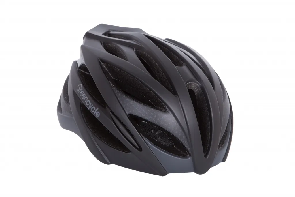 Шлем Green Cycle New Alleycat для города/шоссе черно-серый матовый