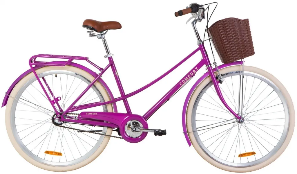 Велосипед 28" Dorozhnik COMFORT Female PH (2020) фиолетовый (планетарная втулка)