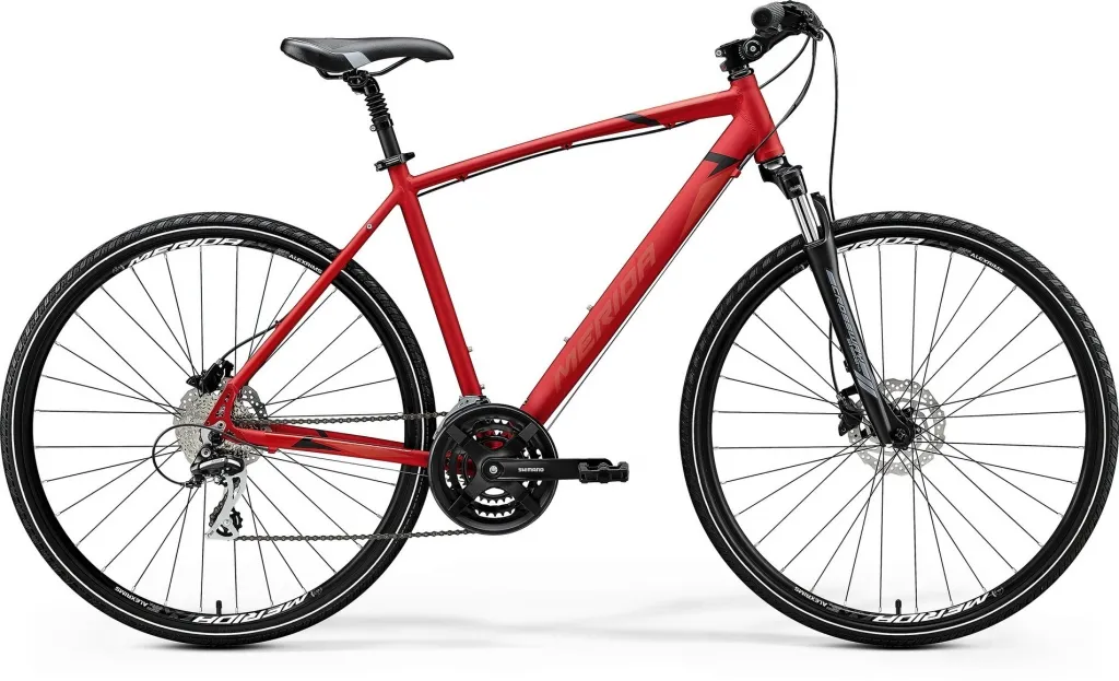 Велосипед 28" Merida Crossway 20-D (2020) matt x'mas red(black/dark red)