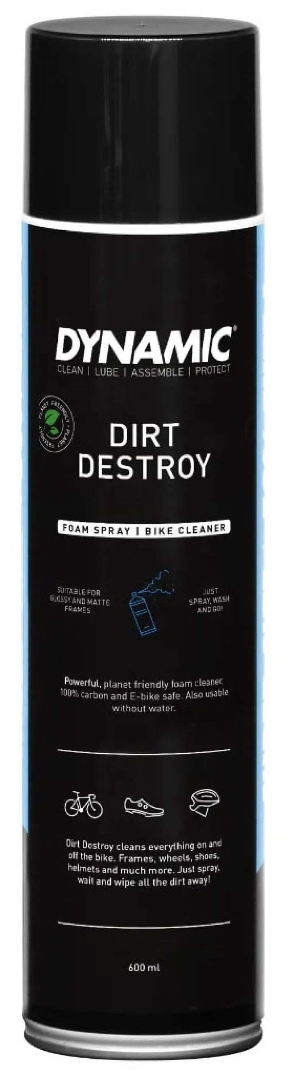 Очиститель велосипеда Dynamic Dirt Destroy универс пенный, аэроз/600мл