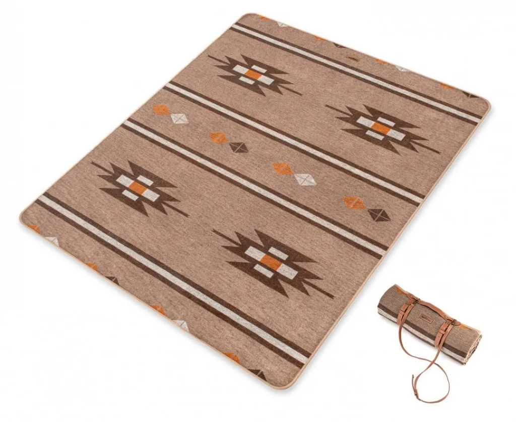 Плед Naturehike Geometric pattern wool NH20FS036, brown