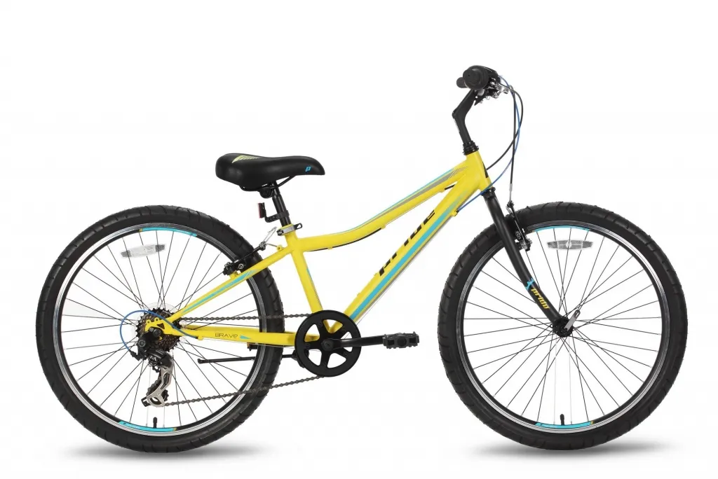 Велосипед PRIDE BRAVE 7SP 2016 желто-синий матовый
