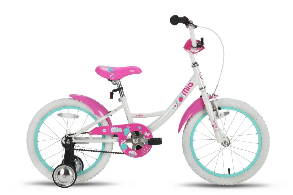 Велосипед PRIDE MIA 2016 бело-розовый глянцевый