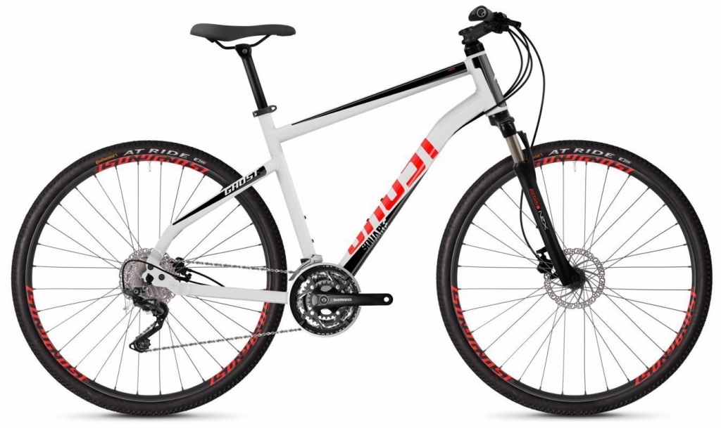 Велосипед 28" Ghost Square Cross 2.8 starwhite / jetblack / fieryred Велосипед 28" Ghost Square Cross 2.8 starwhite / jetblack / fieryred