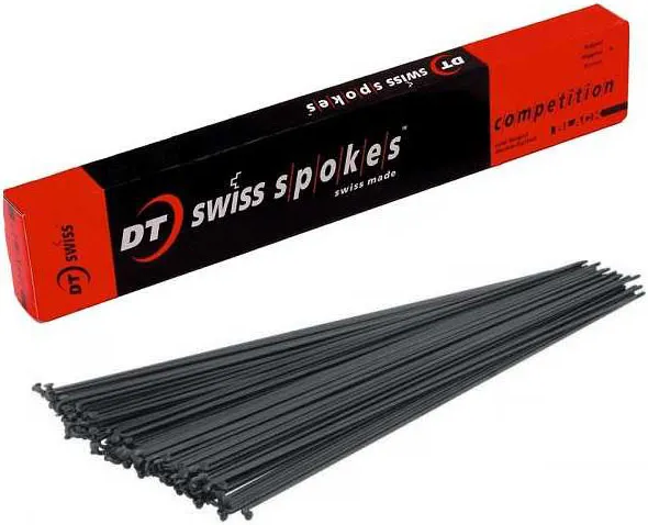 Спица DT Swiss Champion чёрная 2.0 мм 274 нержавеющая сталь (100шт.)