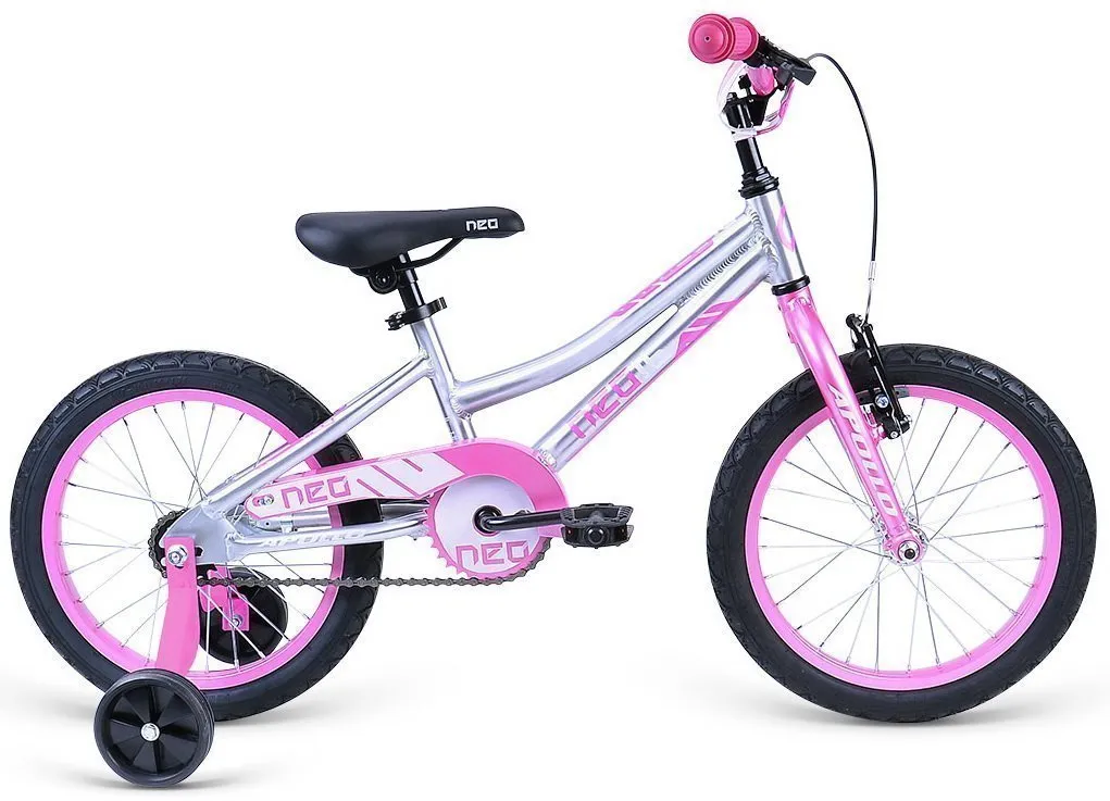 Велосипед 16" Apollo Neo 16 girls рожевий / raw