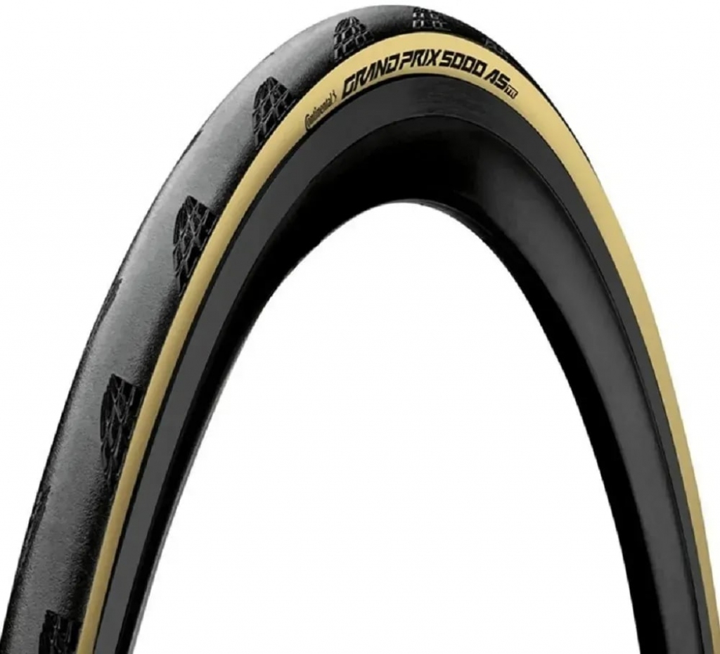 Покрышка 700 x 32C (32-622) Continental Grand Prix 5000 AllSeason (BlackChili, Vectran Breaker, LazerGrip, ACT, folding) black/cream TPI 2/220 370g