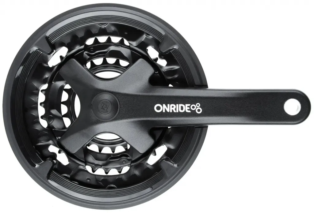 Шатуны Onride Trio 920P, 22/32/44T, под квадрат, L170мм, black