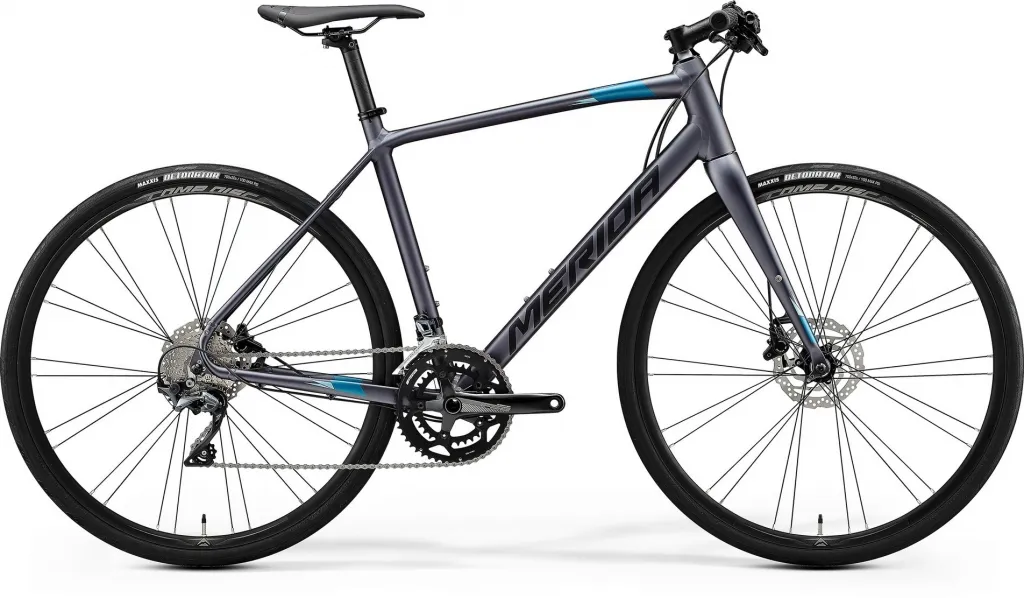 Велосипед 28" Merida Speeder 500 (2020) matt anthracite(black/blue)