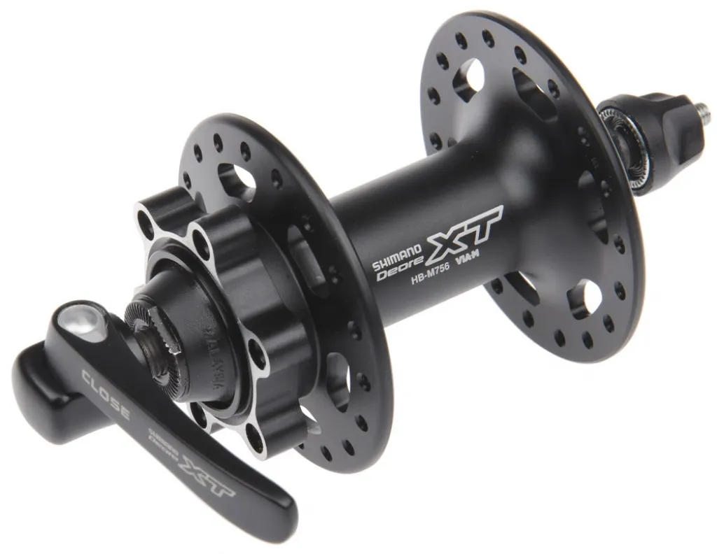 Втулка передня Shimano Deore XT НВ-M756, QR 9x100mm, 32H, 6 bolts, black
