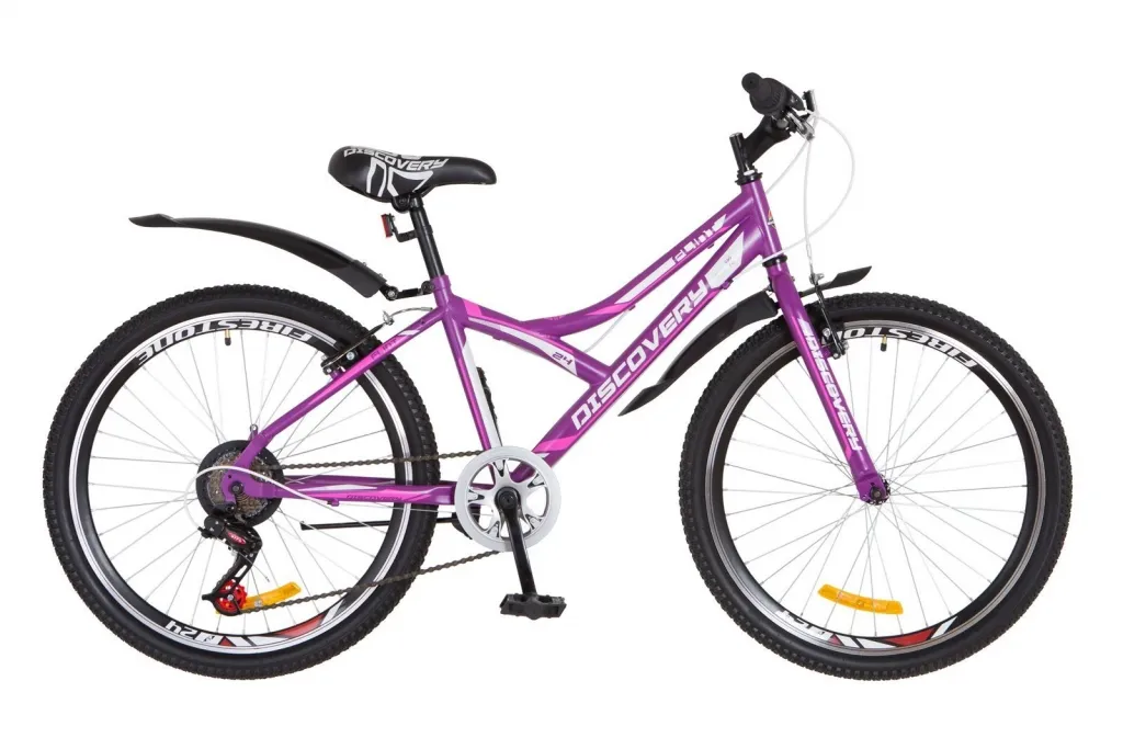 Велосипед 24" Discovery Flint, фиолетово-белый матовый 2018