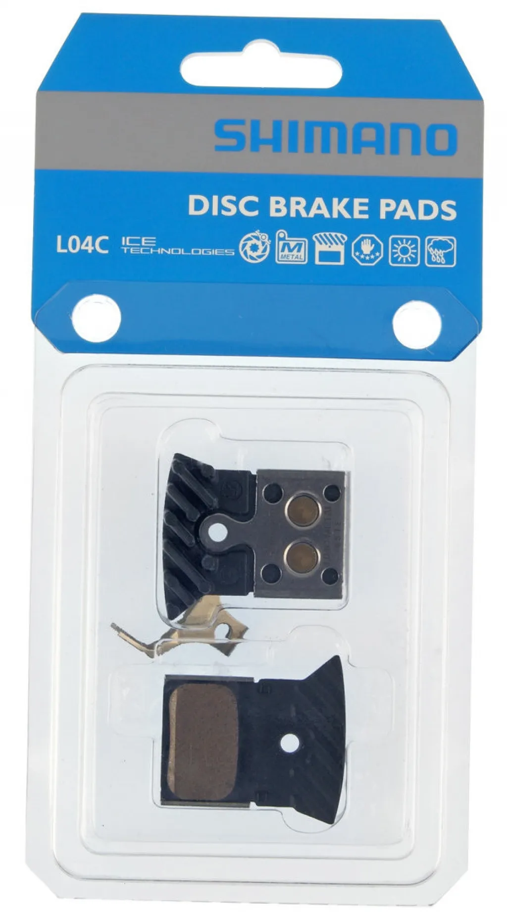Тормозные колодки дисковые Shimano L04C XT/SLX/DURA-ACE/ULTEGRA/105/TIAGRA/GRX metal + радиатор