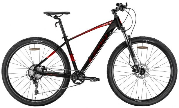 Велосипед 29" Leon TN-60 AM HDD (2022) черный с красным (м)