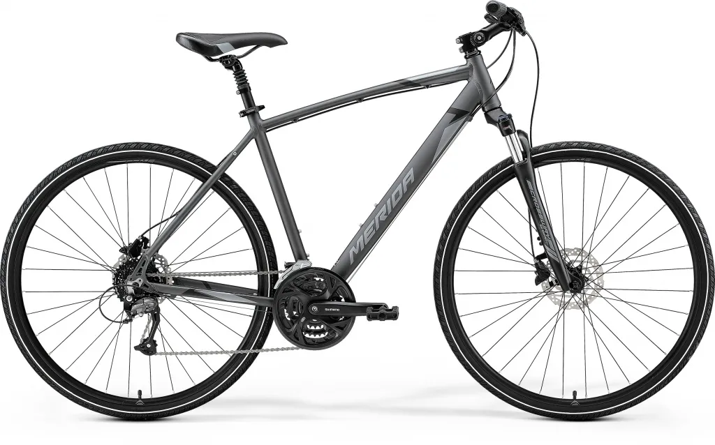 Велосипед 28" Merida CROSSWAY 40 (2021) silk anthracite(grey/black)