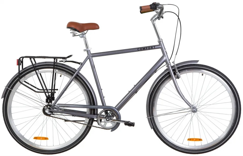 Велосипед 28" Dorozhnik COMFORT MALE PH (2020) серый (планетарная втулка)