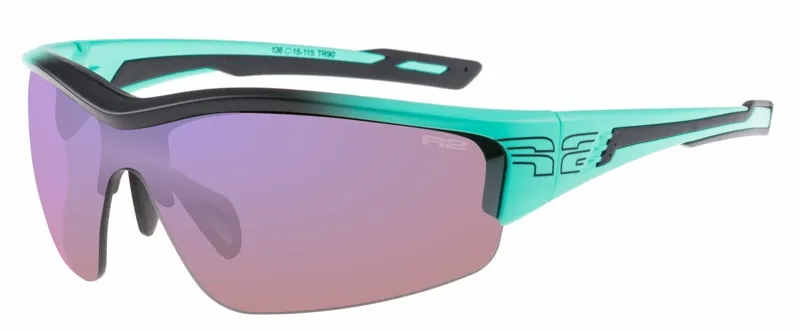 Очки R2 WHEELLER (HD flash mirror) mint green, black matt
