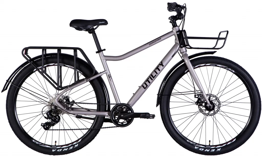 Велосипед 27.5" Dorozhnik UTILITY DD CS (2025) сірий 