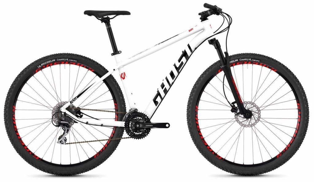 Велосипед 29" Ghost Kato 3.9 star white / night black / fiery red Велосипед 29" Ghost Kato 3.9 star white / night black / fiery red