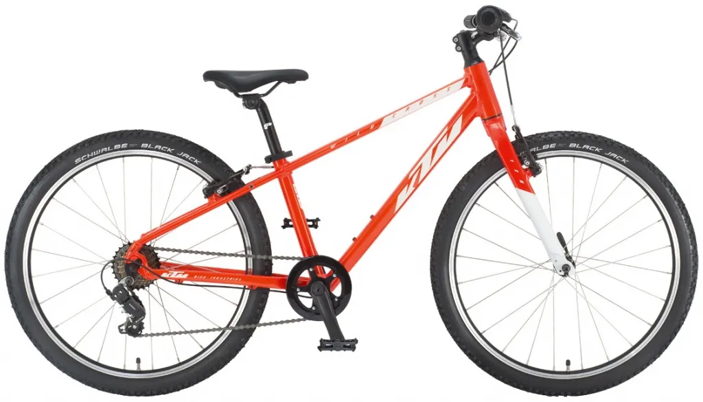 Велосипед 24" KTM WILD CROSS (2022) metallic fire orange/white