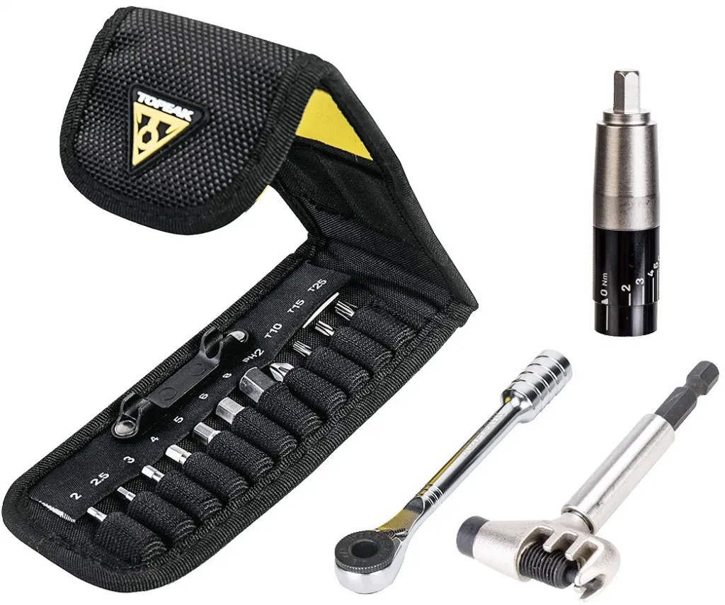 Набір інструментів Topeak Ratchet Rocket Lite NTX+, Ratchet tool and bits, w/ 2-6 Nm adjustable TorqBit and Chain Tool Head, 17 function tool