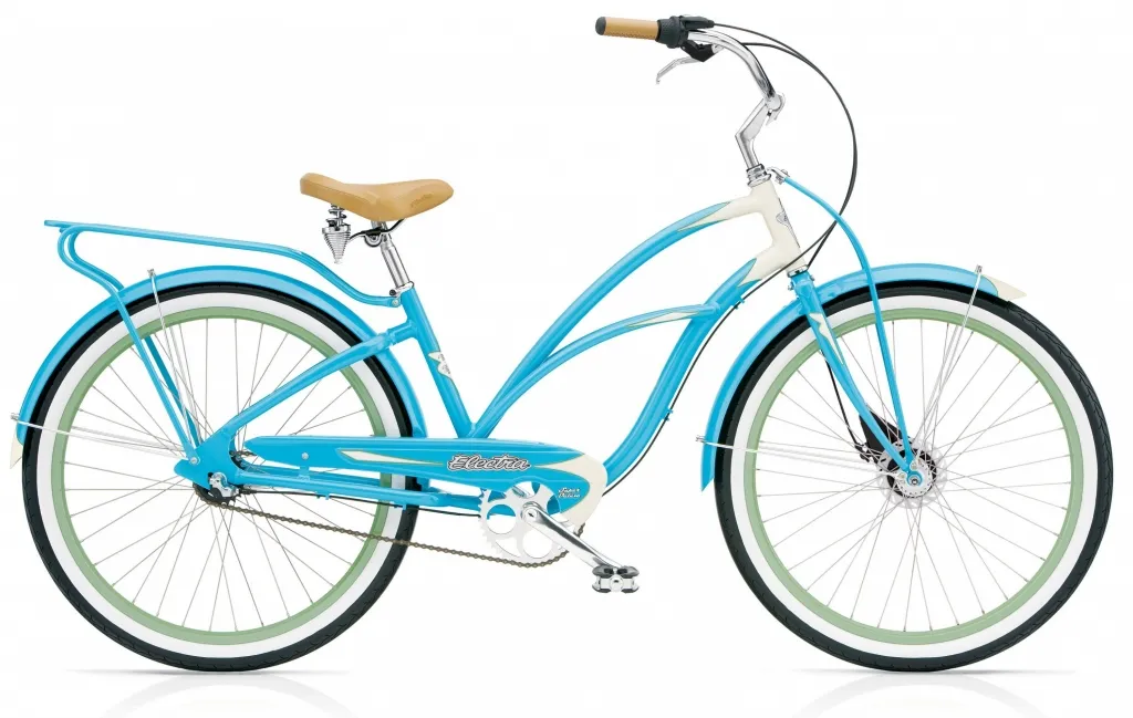 Велосипед 26" ELECTRA Super Deluxe 3i Ladies' (Alloy) Aqua/Cream