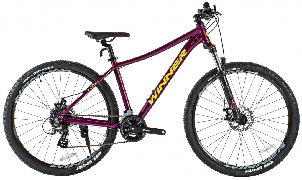 Велосипед 27.5" Winner ALPINA (2x7) (2022) Фиолетовый