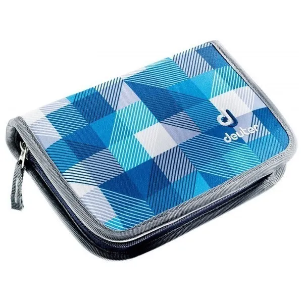 Пенал Deuter Pencil Box blue arrowcheck с карандашами (3016)