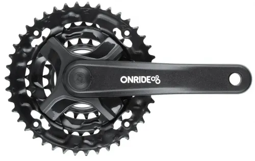 Шатуни Onride Trio 810, 22/32/42T, під квадрат, L170мм, black