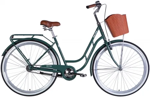 Велосипед 28 Dorozhnik RETRO Velosteel (2025) зелено-сірий