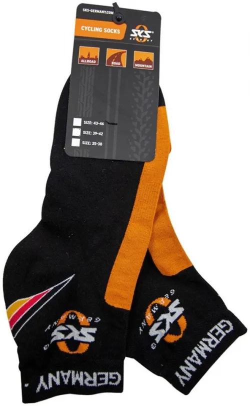 Носки велосипедные SKS Germany Cycling Socks black/orange