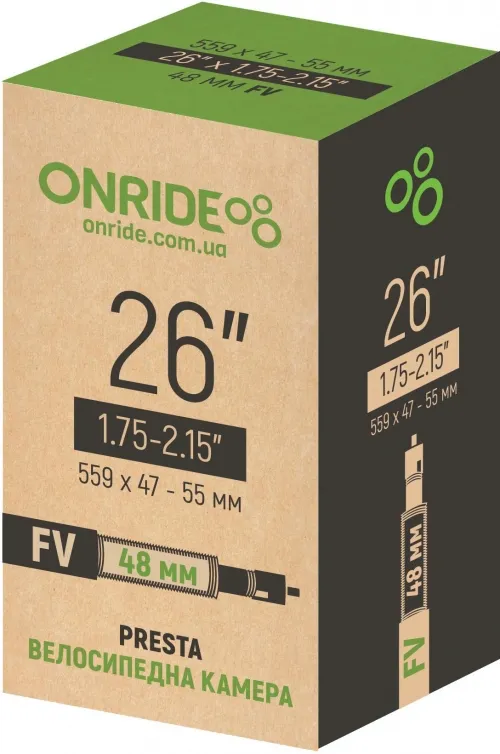 Камера ONRIDE 26x1.75-2.15 FV 48