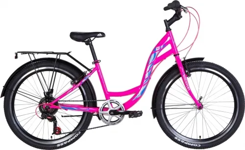 Велосипед 24 Discovery KIWI (2021) малиновый