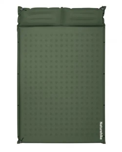Коврик самонадувающийся двухместный Naturehike CNK2550WS025, 30 мм, army green