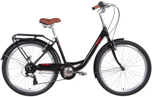 Велосипед 26 Dorozhnik RUBY (2021) черный