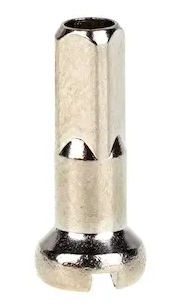 Ниппели ONRIDE 14G, 14x2 мм, латунные, серебристые, 100шт