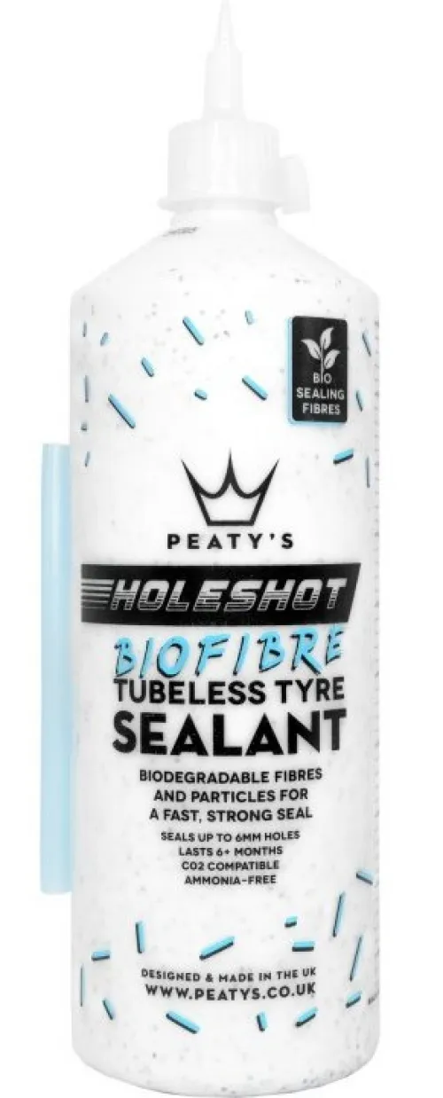 Герметик бескамерный Peaty's Holeshot BioFibre Tubeless Tyre Sealant 1L