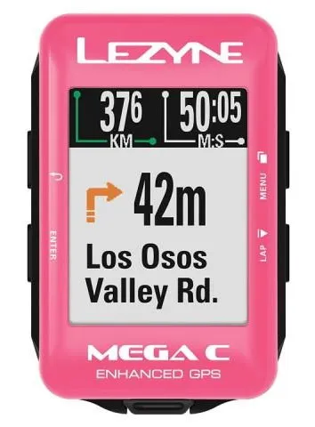Велокомпьютер Lezyne Mega C GPS Limited Pink Edition